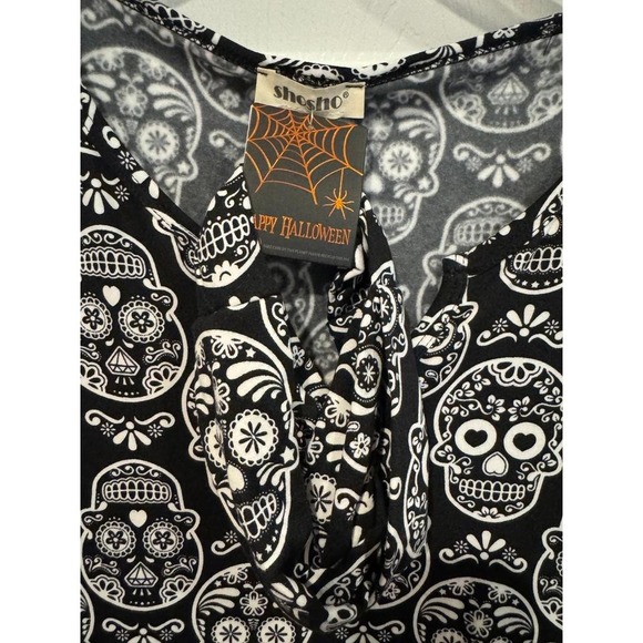New Skull Halloween Day of the Dead Cosplay Onepiece Halloween Jumpsuit Med - Picture 3 of 8